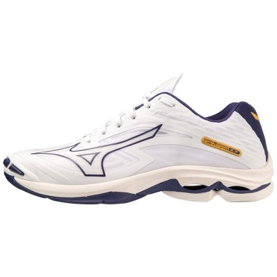 Zapatillas Para Voleibol Mizuno WAVE Lightning Z7 Mujer Blancos / Azules / Dorados - Chile M634FZED